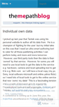 Mobile Screenshot of mepath.wordpress.com