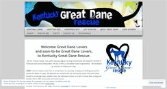 Desktop Screenshot of kentuckygreatdanerescue.wordpress.com