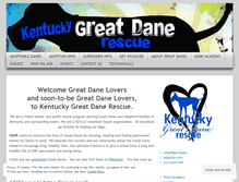 Tablet Screenshot of kentuckygreatdanerescue.wordpress.com