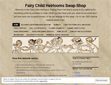 Tablet Screenshot of fairychildheirloomsshop.wordpress.com