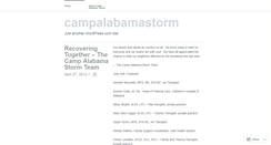 Desktop Screenshot of campalabamastorm.wordpress.com