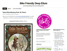 Tablet Screenshot of bikefriendlydeepellum.wordpress.com