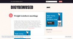 Desktop Screenshot of digybewused.wordpress.com