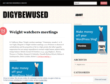 Tablet Screenshot of digybewused.wordpress.com