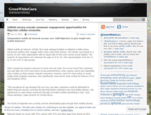 Tablet Screenshot of greenwhiteguru.wordpress.com
