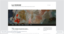 Desktop Screenshot of karidunham.wordpress.com