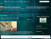 Tablet Screenshot of educationinbangalore.wordpress.com