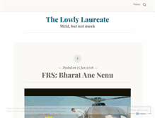 Tablet Screenshot of lowlylaureate.wordpress.com