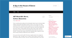 Desktop Screenshot of dancespy.wordpress.com