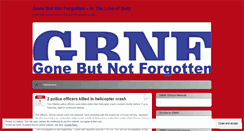 Desktop Screenshot of gonebutnotforgotten3.wordpress.com