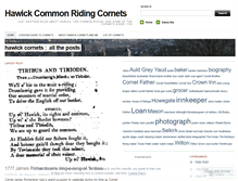 Tablet Screenshot of hawickcornets.wordpress.com