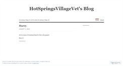 Desktop Screenshot of hotspringsvillagevet.wordpress.com