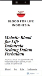 Mobile Screenshot of bloodforlife.wordpress.com