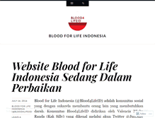 Tablet Screenshot of bloodforlife.wordpress.com