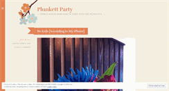 Desktop Screenshot of plunkettparty.wordpress.com