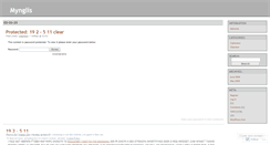 Desktop Screenshot of mynglis.wordpress.com