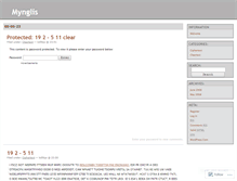 Tablet Screenshot of mynglis.wordpress.com