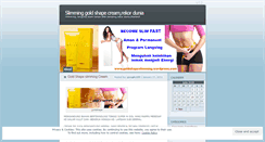 Desktop Screenshot of goldshapeslimming.wordpress.com