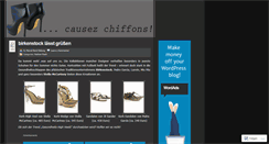 Desktop Screenshot of causezchiffons.wordpress.com