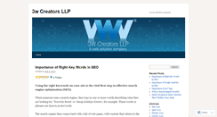 Desktop Screenshot of 3wcreators.wordpress.com