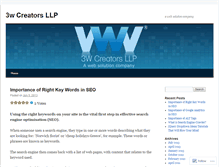 Tablet Screenshot of 3wcreators.wordpress.com