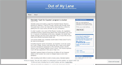 Desktop Screenshot of outofmylane.wordpress.com