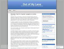 Tablet Screenshot of outofmylane.wordpress.com