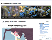 Tablet Screenshot of christopherouellette.wordpress.com