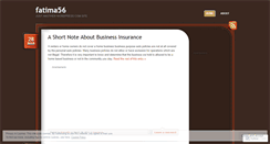 Desktop Screenshot of fatima56.wordpress.com