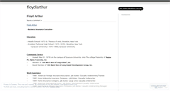 Desktop Screenshot of floydlarthur.wordpress.com