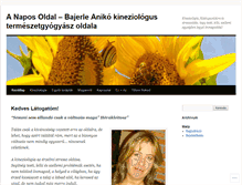 Tablet Screenshot of anaposoldal.wordpress.com