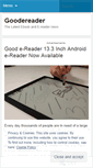 Mobile Screenshot of goodereader.wordpress.com