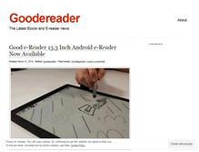 Tablet Screenshot of goodereader.wordpress.com