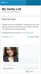 Mobile Screenshot of mygeekylife.wordpress.com