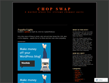 Tablet Screenshot of chopswap.wordpress.com