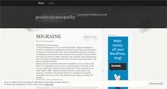 Desktop Screenshot of positivehomeopathy.wordpress.com