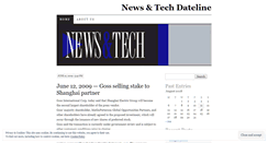 Desktop Screenshot of newsandtechdateline.wordpress.com