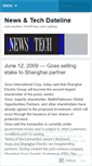 Mobile Screenshot of newsandtechdateline.wordpress.com