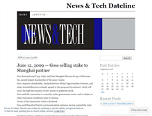 Tablet Screenshot of newsandtechdateline.wordpress.com