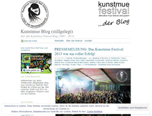 Tablet Screenshot of kunstmuefestival.wordpress.com