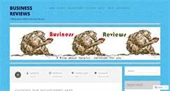 Desktop Screenshot of businessrewiews.wordpress.com