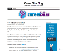 Tablet Screenshot of careerbliss.wordpress.com