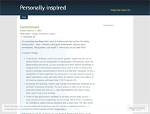 Tablet Screenshot of personallyinspired.wordpress.com