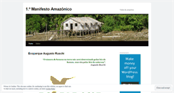 Desktop Screenshot of firstmanifestoamazonico.wordpress.com