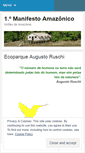 Mobile Screenshot of firstmanifestoamazonico.wordpress.com