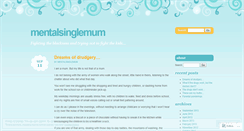 Desktop Screenshot of mentalsinglemum.wordpress.com