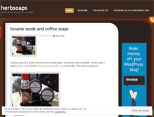 Tablet Screenshot of herbsoaps.wordpress.com