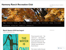 Tablet Screenshot of harmonyranch.wordpress.com