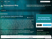 Tablet Screenshot of doriansimes.wordpress.com