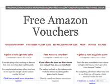 Tablet Screenshot of freeamazonvouchers.wordpress.com